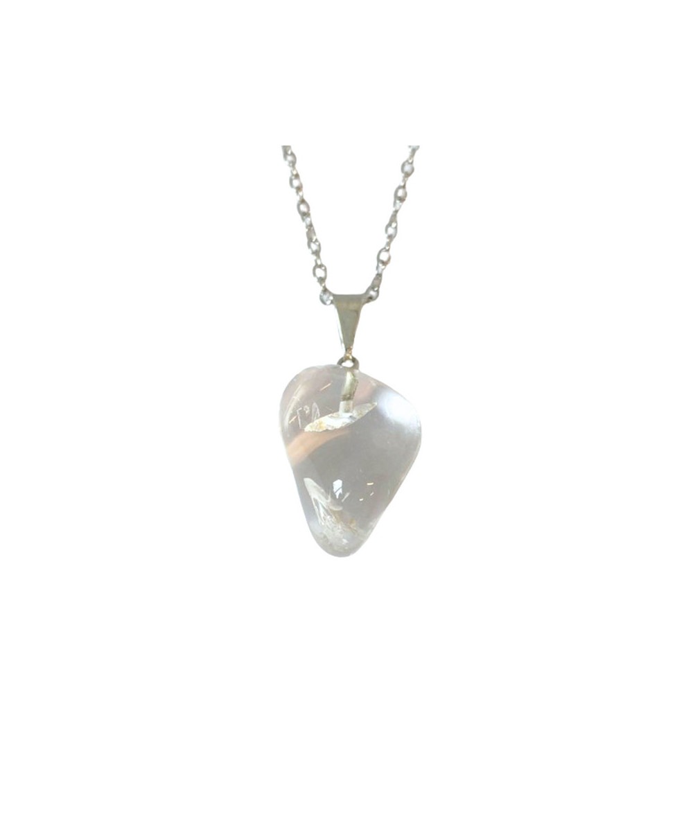 Cristal de Roche - Pendentif Pierre Roulée
