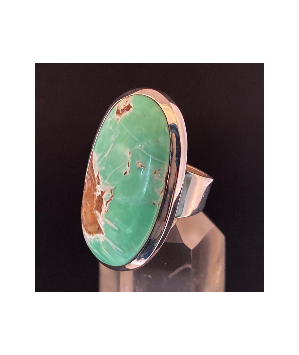 Variscite - Bague sertie Argent - AAA+