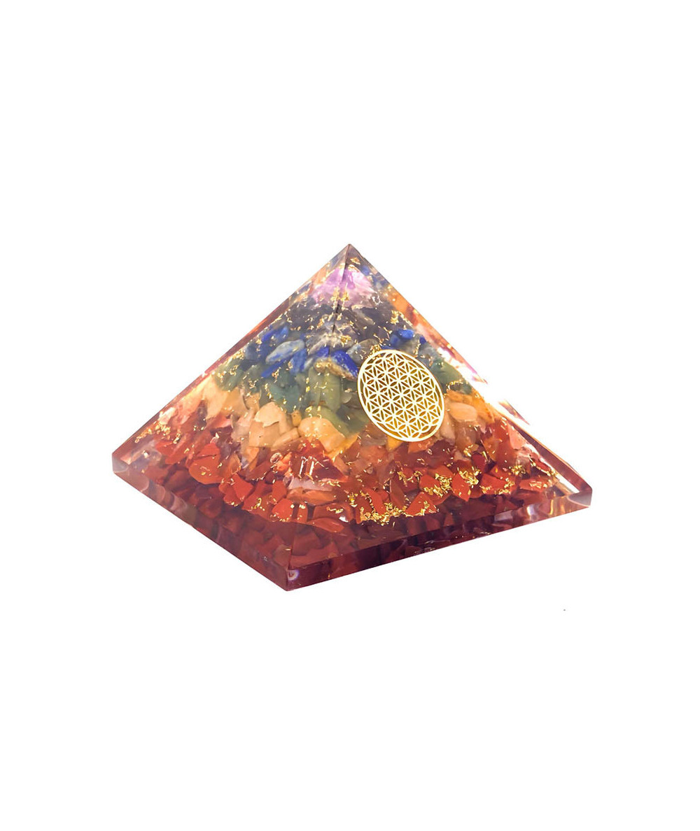 7 Chakras - Orgonite Pyramide