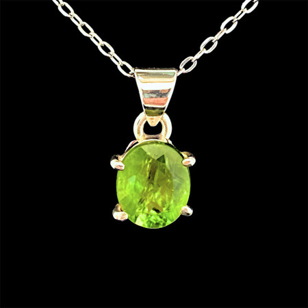 Péridot - Pendentif  Argent