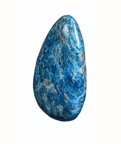 Image de forme libre en apatite bleue