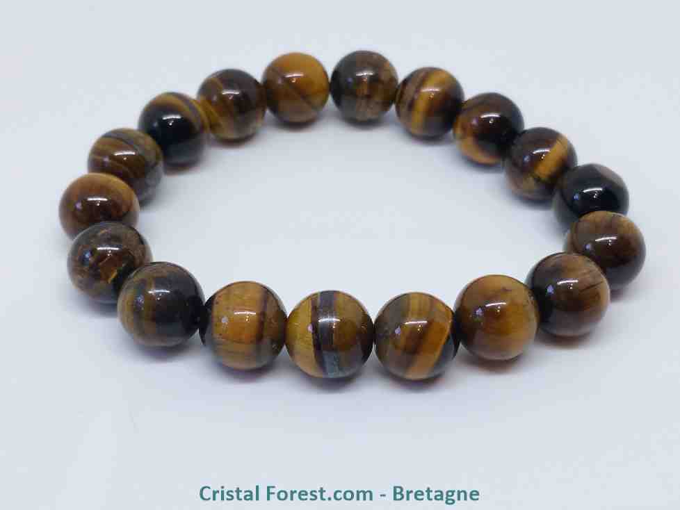 Bracelet oeil de tigre pour vaincre la timidité.