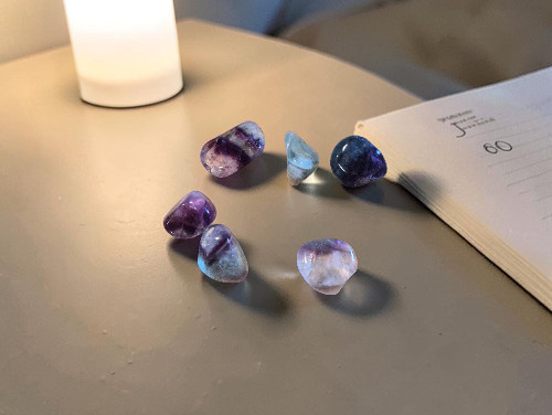 Octaèdre brut de fluorite verte